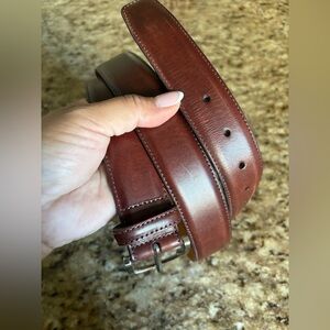 Magnanni Tanner belt in tobacco leather size 46